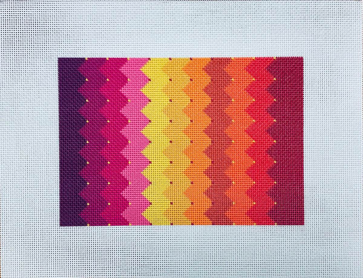 Stitch Printed Sunset Clutch